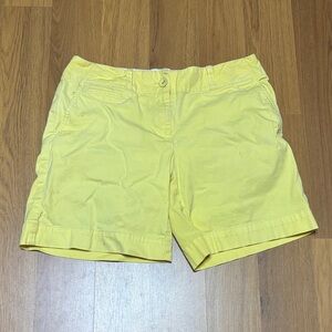 Yellow Talbots Women's Shorts Size: 2